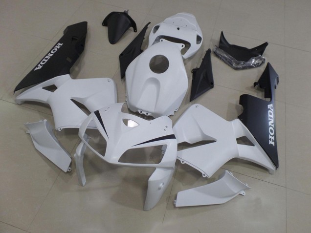 05-06 White Black CBR600RR Full Motorcycle Fairing Kits