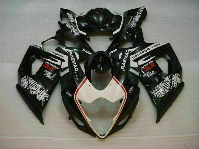 05-06 White Black GSXR 1000 Motorcycle Fairings