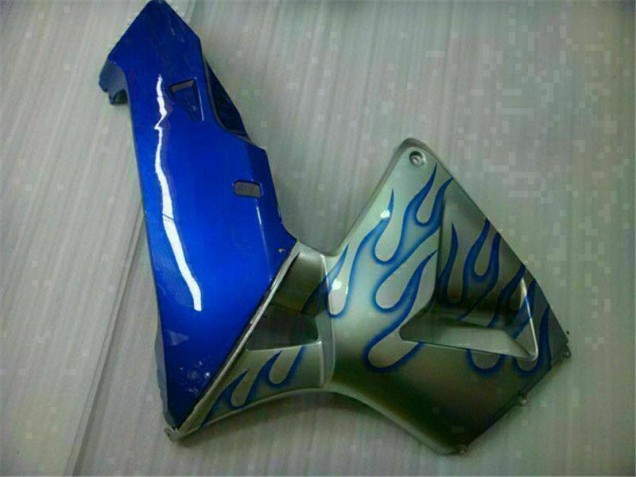 05-06 White Blue Flame CBR600RR Motorcycle Fairings 05-06 White Blue Flame CBR600RR Motorcycle Fairings