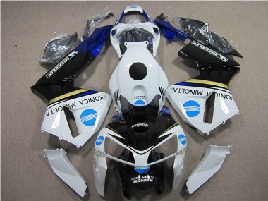 05-06 White Blue Konica Minolta CBR600RR Motorcycle Fairings
