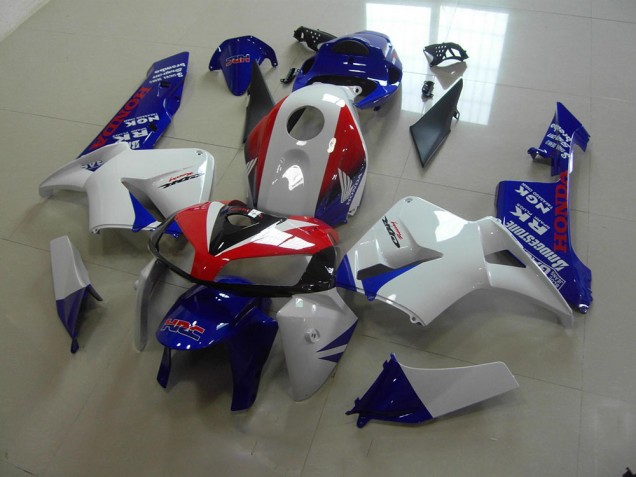 05-06 White Blue Red HRC CBR600RR Motorcycle Fairings 05-06 White Blue Red HRC CBR600RR Motorcycle Fairings