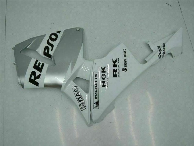 05-06 White CBR600RR Aftermarket Motorcycle Fairing 05-06 White CBR600RR Aftermarket Motorcycle Fairing