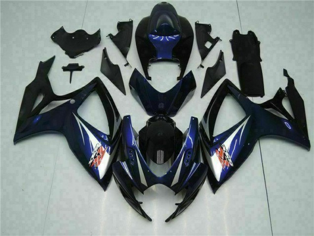 06-07 Black Blue GSXR 600/750 Motorcycle Bodywork 06-07 Black Blue GSXR 600/750 Motorcycle Bodywork