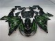 06-07 Black Green Flame ZX10R Motorcycle Fairings 06-07 Black Green Flame ZX10R Motorcycle Fairings