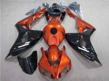 06-07 Black Orange CBR1000RR Motorcycle Fairings