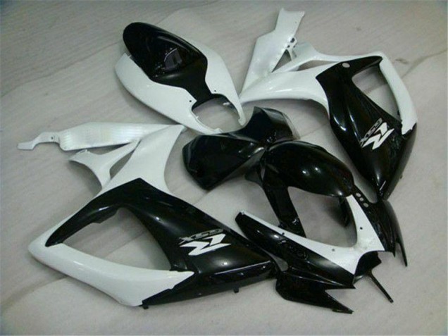 06-07 Black White GSXR 600/750 Motorcycle Fairings 06-07 Black White GSXR 600/750 Motorcycle Fairings