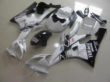 06-07 Black White YZF R6 Motorcycle Fairing