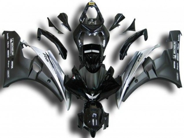 06-07 Black White YZF R6 Motorcycle Fairings 06-07 Black White YZF R6 Motorcycle Fairings