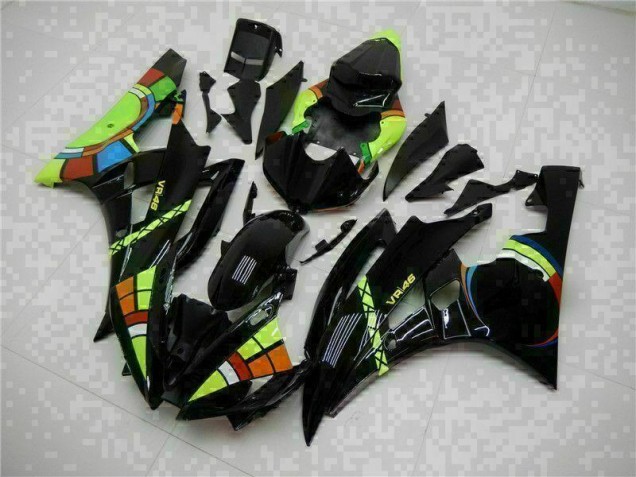 06-07 Black YZF R6 Motorcycle Fairing Kits