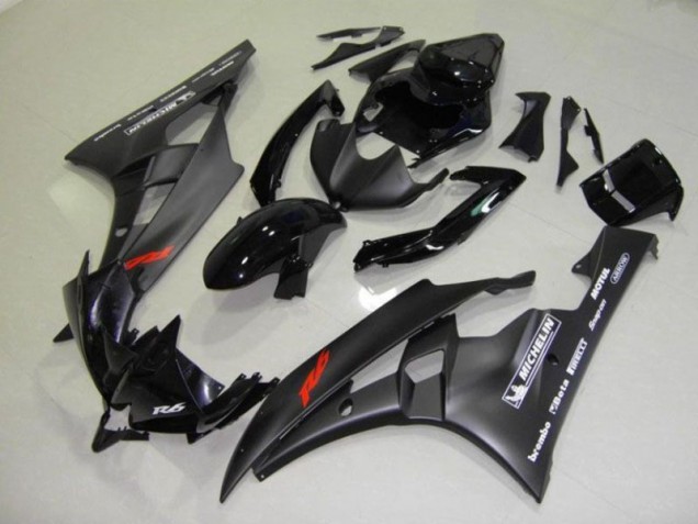 06-07 Black YZF R6 Motorcycle Fairing Kits & Plastic 06-07 Black YZF R6 Motorcycle Fairing Kits & Plastic