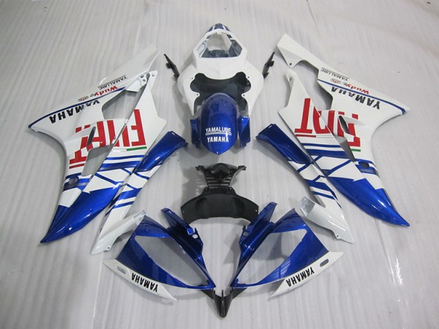 06-07 Blue White Fiat YZF R6 Motorcycle Fairings
