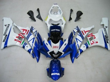 06-07 Blue White Motul Red Fiat YZF R6 Motorcycle Fairings