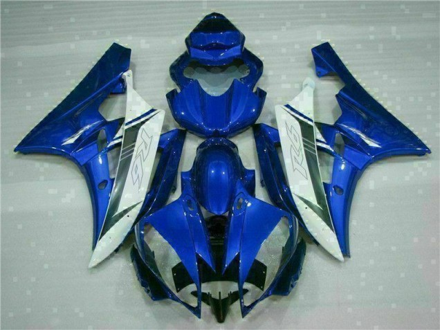 06-07 Blue White YZF R6 Motorcycle Fairing 06-07 Blue White YZF R6 Motorcycle Fairing