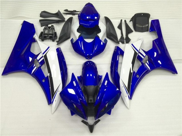 06-07 Blue White YZF R6 Motorcycle Fairings 06-07 Blue White YZF R6 Motorcycle Fairings