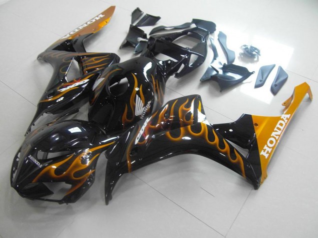 06-07 Gold Flame CBR1000RR Motorcycle Fairings