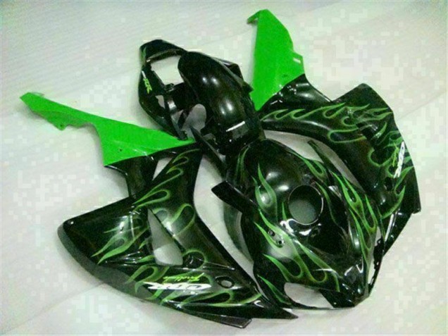 06-07 Green Flame Black CBR1000RR Motorcycle Fairings 06-07 Green Flame Black CBR1000RR Motorcycle Fairings