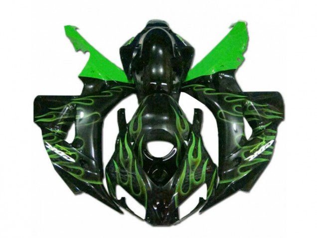 06-07 Green Flame Black CBR1000RR Motorcycle Fairings 06-07 Green Flame Black CBR1000RR Motorcycle Fairings
