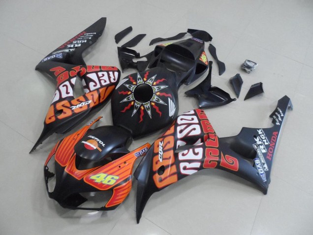 06-07 Matte Rossi CBR1000RR Motorcycle Fairings