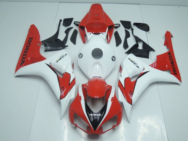 06-07 Orange Red and White CBR1000RR Motorcycle Fairings 06-07 Orange Red and White CBR1000RR Motorcycle Fairings