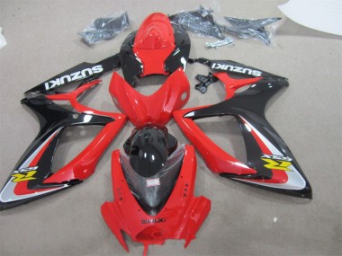 06-07 Red Black GSXR 600 Motorcycle Fairing