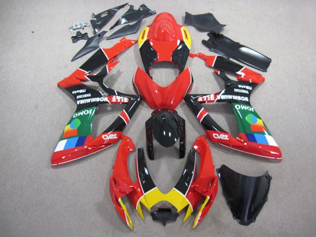 06-07 Red Black Green GSXR 750 Motorcycle Fairings 06-07 Red Black Green GSXR 750 Motorcycle Fairings