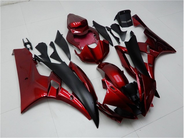 06-07 Red Black YZF R6 Motorcycle Fairing 06-07 Red Black YZF R6 Motorcycle Fairing
