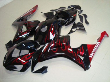 06-07 Red Flame CBR1000RR Motorcycle Fairings