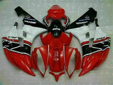 06-07 Red White YZF R6 Aftermarket Motorcycle Fairings