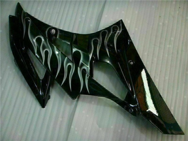 06-07 Silver Flame Black YZF R6 Motorcycle Fairings 06-07 Silver Flame Black YZF R6 Motorcycle Fairings