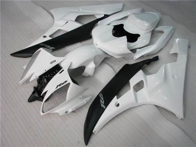 06-07 White Black YZF R6 Motorcycle Fairing 06-07 White Black YZF R6 Motorcycle Fairing
