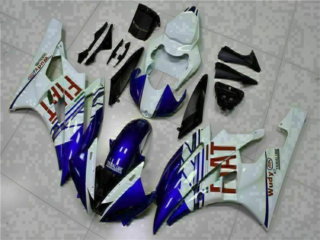 06-07 White Blue YZF R6 Motorcycle Fairings 06-07 White Blue YZF R6 Motorcycle Fairings