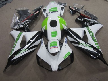 06-07 White Green Hannspree CBR1000RR Motorcycle Fairings