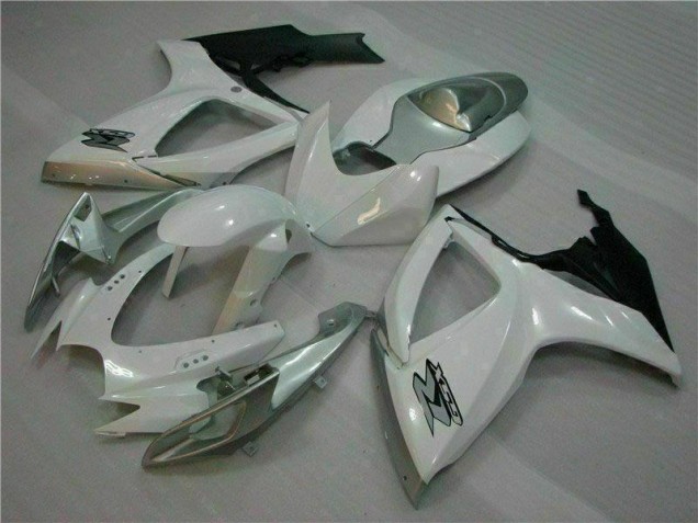 06-07 White Silver GSXR 600/750 Motorcycle Bodywork