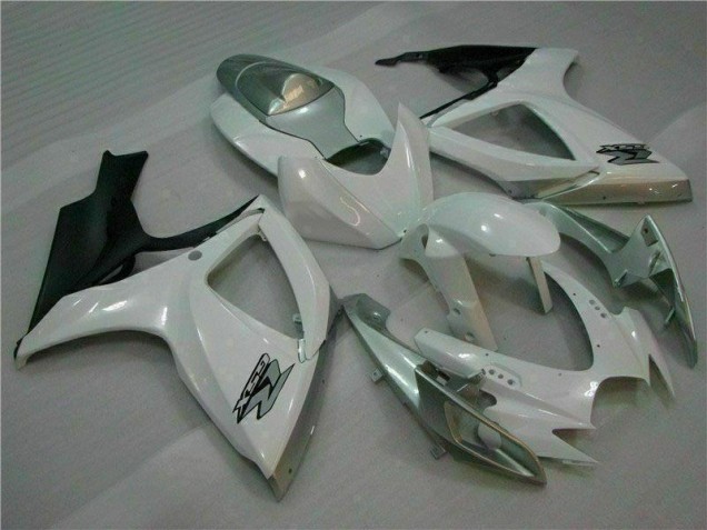 06-07 White Silver GSXR 600/750 Motorcycle Bodywork