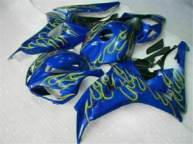 06-07 Yellow Flame Blue CBR1000RR Motorcycle Fairings 06-07 Yellow Flame Blue CBR1000RR Motorcycle Fairings