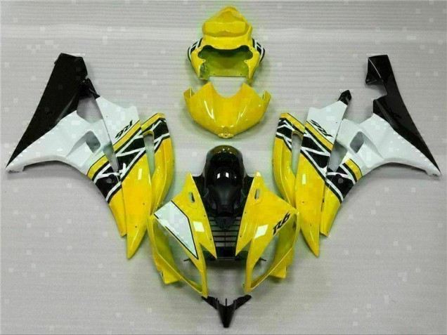 06-07 Yellow White Black YZF R6 Motorcycle Fairing