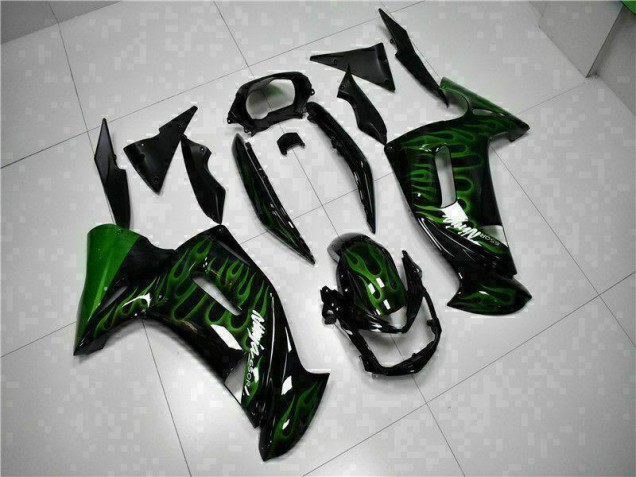 06-08 Green Flame EX650 Motorcycle Fairings 06-08 Green Flame EX650 Motorcycle Fairings