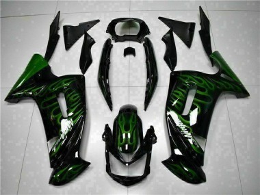 06-08 Green Flame EX650 Motorcycle Fairings