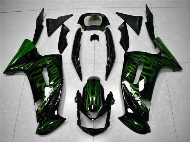 06-08 Green Flame EX650 Motorcycle Fairings 06-08 Green Flame EX650 Motorcycle Fairings