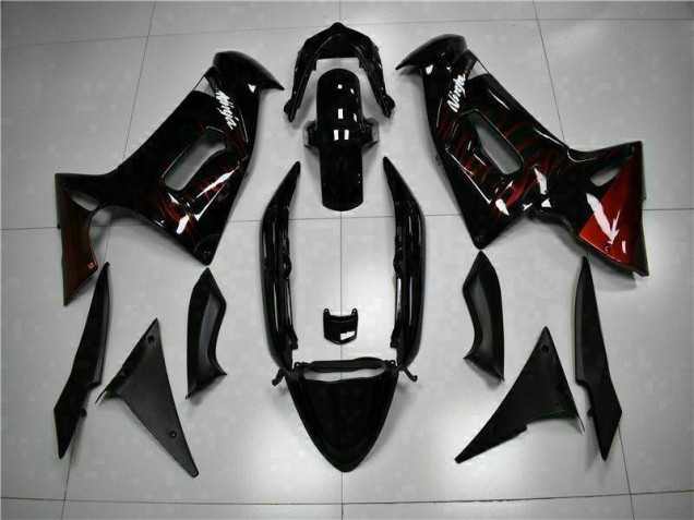 06-08 Red Flame EX650 Motorcycle Fairings