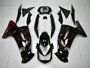 06-08 Red Flame EX650 Motorcycle Fairings