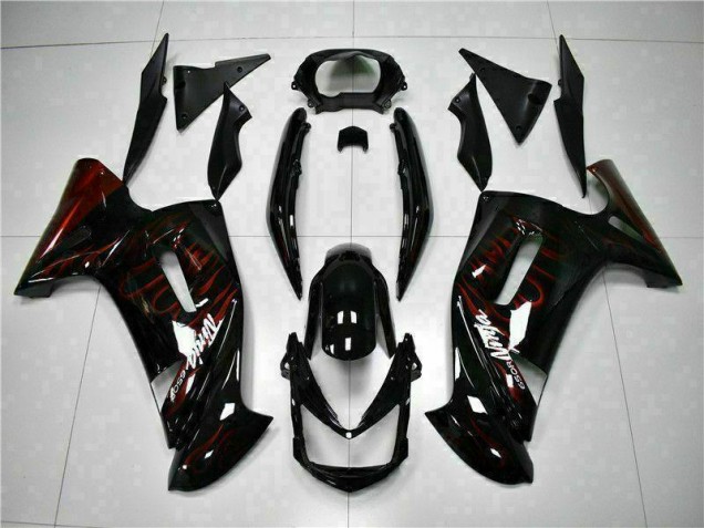06-08 Red Flame EX650 Motorcycle Fairings