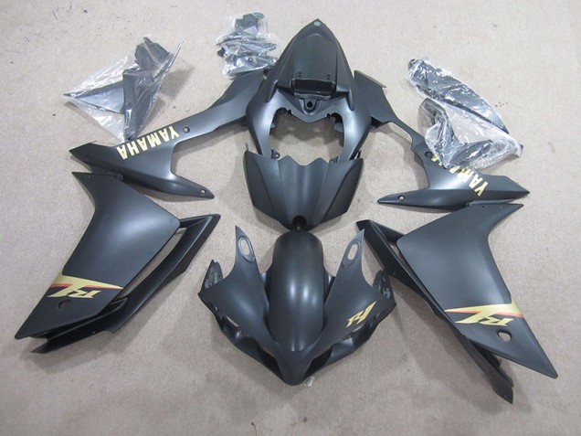 07-08 Black Gold Decal YZF R1 Motorcycle Fairing 07-08 Black Gold Decal YZF R1 Motorcycle Fairing