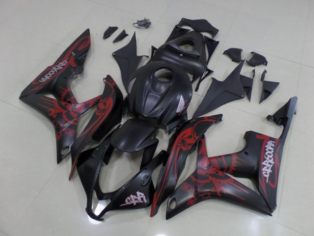 07-08 Black Red CBR600RR Motorcycle Fairing 07-08 Black Red CBR600RR Motorcycle Fairing
