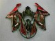 07-08 Black Red Flame ZX6R Motorcycle Fairings