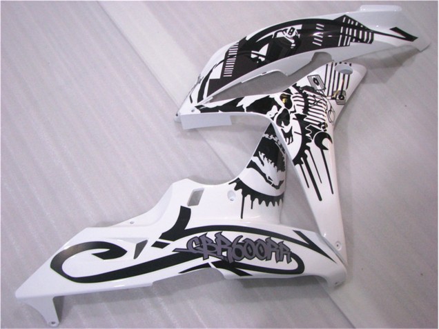 07-08 Black White CBR600RR Motorcycle Fairing 07-08 Black White CBR600RR Motorcycle Fairing