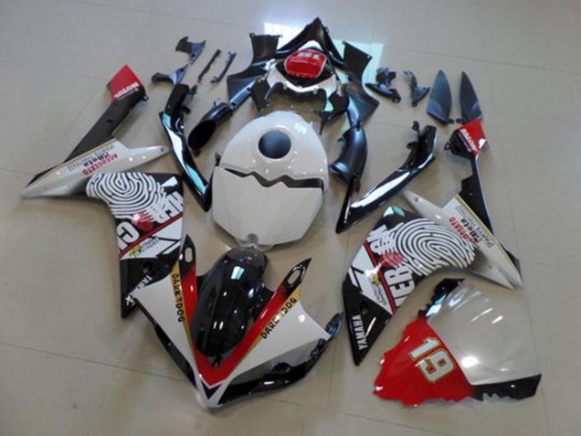 07-08 Black White Red YZF R1 Motorcycle Fairings 07-08 Black White Red YZF R1 Motorcycle Fairings