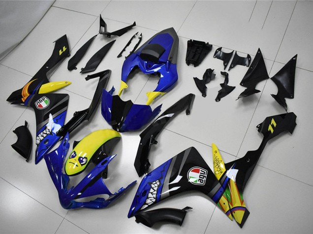 07-08 Blue Shark YZF R1 Motorcycle Fairings 07-08 Blue Shark YZF R1 Motorcycle Fairings