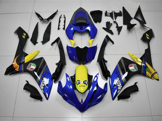 07-08 Blue Shark YZF R1 Motorcycle Fairings 07-08 Blue Shark YZF R1 Motorcycle Fairings
