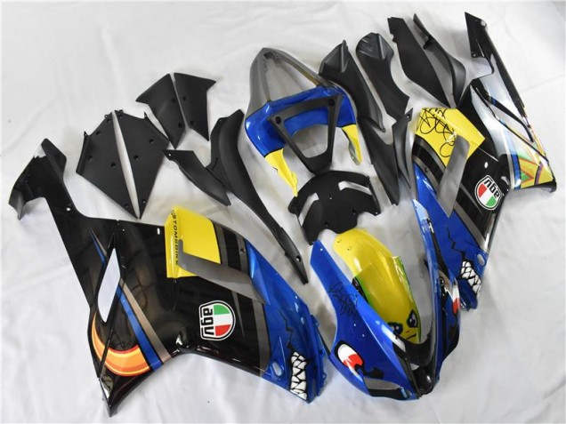 07-08 Blue Shark ZX6R Motorcycle Fairings